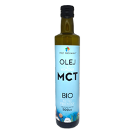 OLEJ KOKOSOWY MCT KETO BEZGLUTENOWY BIO 500 ml - PIĘĆ PRZEMIAN