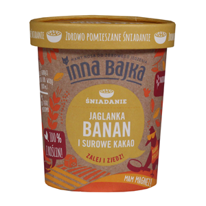 JAGLANKA Z BANANEM I SUROWYM KAKAO 65 g - INNA BAJKA