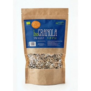 GRANOLA KETO BEZ DODATKU CUKRÓW BIO 300 g - PAPAGRIN