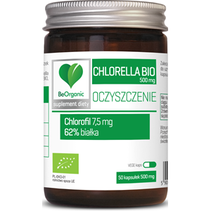 CHLORELLA BIO (500 mg) 50 KAPSUŁEK - BE ORGANIC