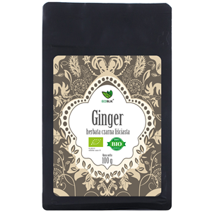 HERBATA CZARNA LIŚCIASTA IMBIROWA BIO 100 g - ECOBLIK