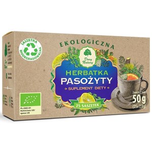 HERBATKA PRZECIW PASOŻYTOM BIO (25 x 2 g) 50 g - DARY NATURY