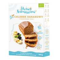 MIESZANKA NA CHLEBEK BANANOWY Z NASIONAMI CHIA BEZGLUTENOWA BIO 400 g - ZDROWO NAMIESZANE