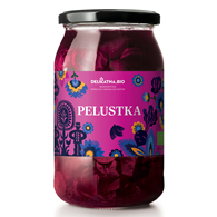 SURÓWKA PELUSTKA Z KAPUSTY I BURAKA BIO 900 g (600 g) - DELIKATNA (ZAKWASOWNIA)