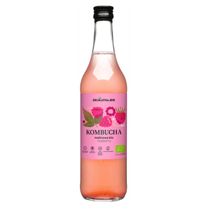 KOMBUCHA MALINOWA BIO 500 ml - DELIKATNA