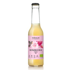 KOMBUCHA RÓŻANA BIO 270 ml - DELIKATNA (ZAKWASOWNIA)