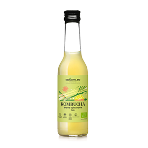 KOMBUCHA Z TRAWĄ CYTRYNOWĄ BIO 270 ml - DELIKATNA