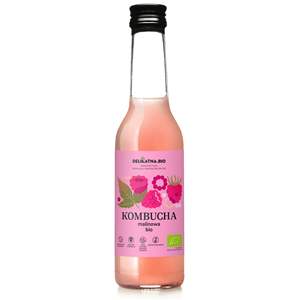 KOMBUCHA MALINOWA BIO 270 ml - DELIKATNA (ZAKWASOWNIA)