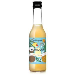 KOMBUCHA KOKTAJLOWA PINA COLADA BIO 270 ml - DELIKATNA (ZAKWASOWNIA)