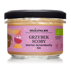 GRZYBEK SCOBY STARTER DO KOMBUCHY BIO 150 g - DELIKATNA (ZAKWASOWNIA)