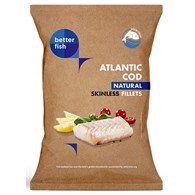 DORSZ ATLANTYCKI FILET BEZ SKÓRY MROŻONY 475 g - BETTER FISH