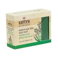 MYDŁO W KOSTCE DO CIAŁA NEEM I ALOES 125 g - SATTVA (AYURVEDA)