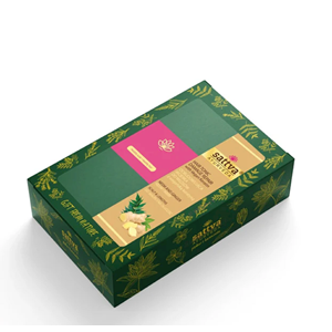 ZESTAW PREZENTOWY WCIERKA ODBUDOWUJĄCA Z WEGAŃSKA KERATYNĄ + SZCZOTKA DO MASAŻU GŁOWY - SATTVA (AYURVEDA)