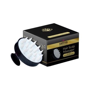 SZCZOTKA DO MASAŻU SKÓRY GŁOWY CZARNA - SATTVA (AYURVEDA)