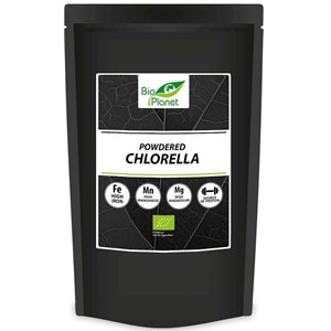 CHLORELLA SPROSZKOWANA  BIO 500 g - BIO PLANET INTERNATIONAL