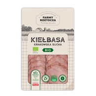 KIEŁBASA KRAKOWSKA SUCHA PLASTRY BIO 80 g - FARMY ROZTOCZA (NA ZAMÓWIENIE)