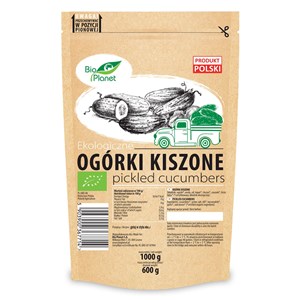 OGÓRKI KISZONE BIO 1 kg (600 g) (DOYPACK) - BIO PLANET