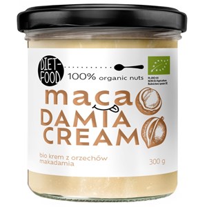 KREM Z ORZECHÓW MACADAMIA PRAŻONYCH 100 % BIO 300 g - DIET-FOOD