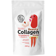 SHAKE KOLAGENOWY Z WITAMINĄ C I TRUSKAWKĄ W PROSZKU 200 g - DIET-FOOD (WOMEN)
