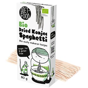 MAKARON (SUCHY KONJAC) SPAGHETTI BEZGLUTENOWY BIO 80 g - DIET-FOOD