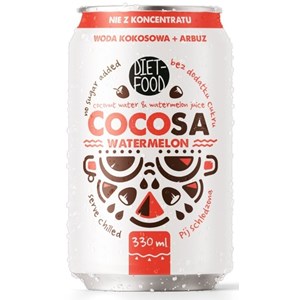 WODA KOKOSOWA Z SOKIEM Z ARBUZA 330 ml - DIET-FOOD (COCOSA)