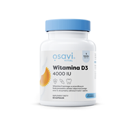 WITAMINA D3 100 µg (4000 j.m) BEZGLUTENOWA 60 KAPSUŁEK - OSAVI