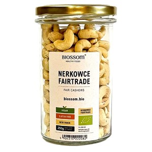 ORZECHY NERKOWCA FAIR TRADE BEZGLUTENOWE BIO 250 g - BIOSSOM