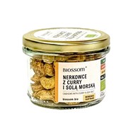 ORZECHY NERKOWCA Z CURRY I SOLĄ MORSKĄ BEZGLUTENOWE BIO 120 g - BIOSSOM