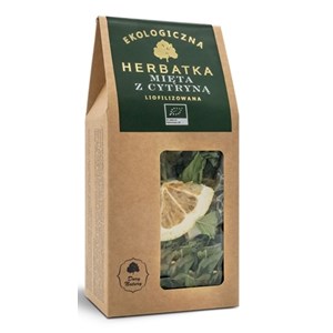 HERBATKA LIOFILIZOWANA MIĘTA Z CYTRYNĄ BIO 25 g - DARY NATURY