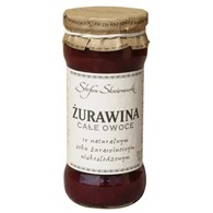 ŻURAWINA CAŁE OWOCE W SOKU ŻURAWINOWYM SŁODZONE FRUKTOZĄ 360 g - SKWIERAWSKI STEFAN