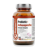 PROBIOTIC + ASHWAGANDHA IMMUNO COMPLEX BEZGLUTENOWE 60 KAPSUŁEK - PHARMOVIT (CLEAN LABEL)