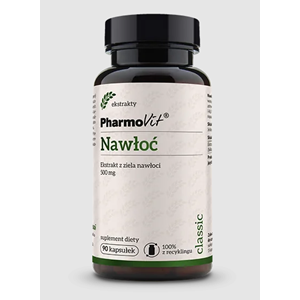 NAWŁOĆ EKSTRAKT (500 mg) BEZGLUTENOWA 90 KAPSUŁEK - PHARMOVIT (CLASSIC)