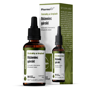 EKSTRAKTY W KROPLACH RÓŻENIEC GÓRSKI BEZGLUTENOWE 30 ml - PHARMOVIT (CLEAN LABEL)