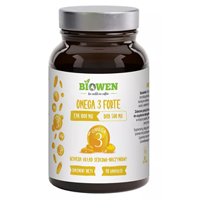 OMEGA-3 FORTE BEZGLUTENOWE 90 KAPSUŁEK - HEMPKING (BIOWEN)