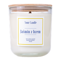 ŚWIECA SOJOWA ZAPACHOWA JAŚMIN Z BZEM 210 ml - YOUR CANDLE