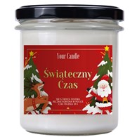 ŚWIECA SOJOWA ZAPACHOWA ŚWIĄTECZNY CZAS 300 ml - YOUR CANDLE (PRODUKT SEZONOWY)