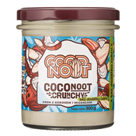 KREM MIGDAŁOWO - KOKOSOWY CRUNCHY BEZ DODATKU CUKRÓW BEZGLUTENOWY 300 g - GOOD NOOT
