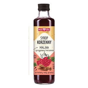 SYROP KORZENNY Z MALINAMI 250 ml - POLSKA RÓŻA