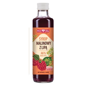 SYROP MALINOWY Z LIPĄ 250 ml - POLSKA RÓŻA