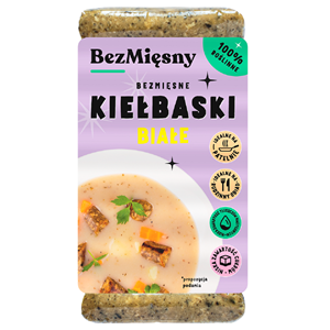 KIEŁBASKI BIAŁE ROŚLINNE 180 g - BEZMIĘSNY