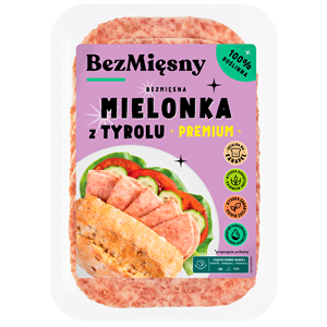 MIELONKA TYROLSKA ROŚLINNA PLASTRY 100 g - BEZMIĘSNY