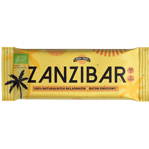 BATON OWOCOWY ZANZIBAR BEZGLUTENOWY BIO 40 g - ZMIANY ZMIANY