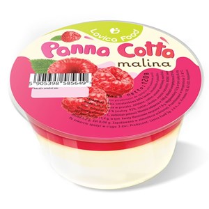 DESER PANNA COTTA Z MALINAMI 120 g - LAVICA FOOD (PRODUKT SEZONOWY)