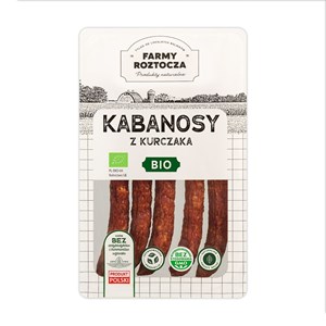 KABANOSY Z KURCZAKA BIO 150 g - FARMY  ROZTOCZA (NA ZAMÓWIENIE)