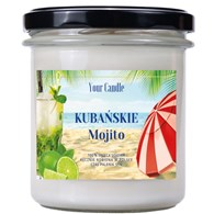 ŚWIECA SOJOWA ZAPACHOWA KUBAŃSKIE MOJITO 300 ml - YOUR CANDLE