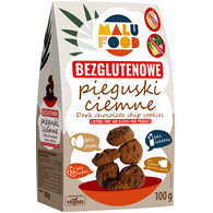 CIASTKA PIEGUSKI CIEMNE BEZ CUKRU BEZGLUTENOWE 100 g - MALU FOOD