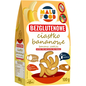 CIASTKA BANANOWE BEZ CUKRU BEZGLUTENOWE 100 g - MALU FOOD