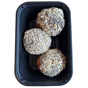 PĄCZKI W POLEWIE CZEKOLADOWEJ BEZGLUTENOWE (3 szt.) 340 g - ZDROWA MICHA (NA ZAMÓWIENIE - PRODUKT SEZONOWY)