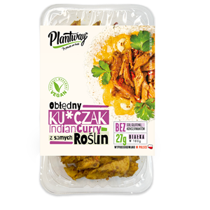 KURCZAK ROŚLINNY A'LA INDIAN CURRY 160 g - PLANTWAY