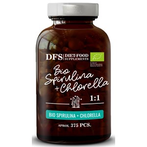 CHLORELLA + SPIRULINA BIO 375 TABLETEK - DIET-FOOD